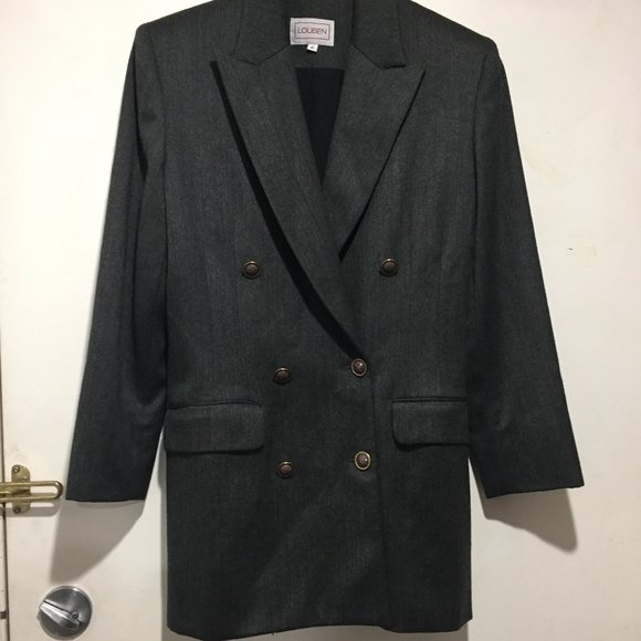 VINTAGE LOUBEN DOUBLE BREAST WOOL JACKETS SIZE 6 - Picture 2 of 11